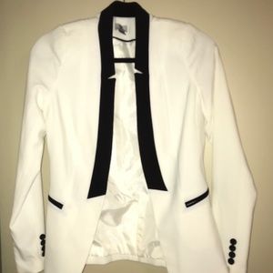 Black and White Contrast Blazer